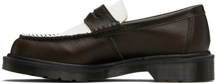 Dr. Martens Brown & White Penton Two-Tone Leather Loafers - Image 3
