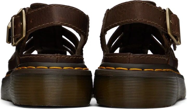 Dr. Martens Brown Wrenlie Sandals - Image 2