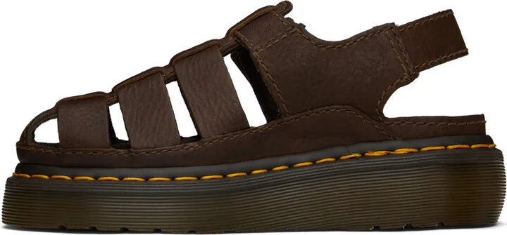 Dr. Martens Brown Wrenlie Sandals - Image 3