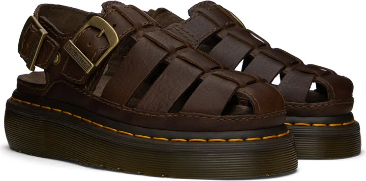 Dr. Martens Brown Wrenlie Sandals - Image 4