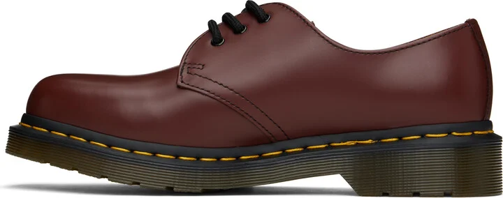 Dr. Martens Burgundy 1461 Smooth Leather Derbys - Image 3