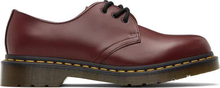 Dr. Martens Burgundy 1461 Smooth Leather Oxford Derbys
