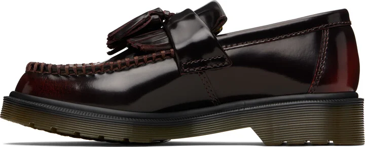 Dr. Martens Burgundy Adrian Tassel Loafers - Image 3