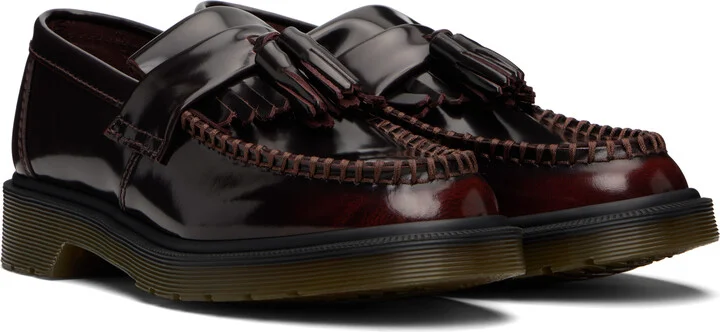 Dr. Martens Burgundy Adrian Tassel Loafers - Image 4