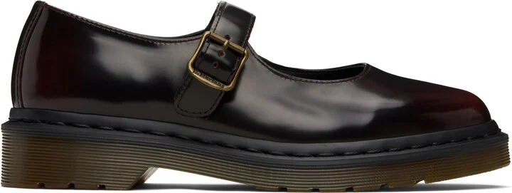 Dr. Martens Burgundy Elphie Mary Jane Loafers