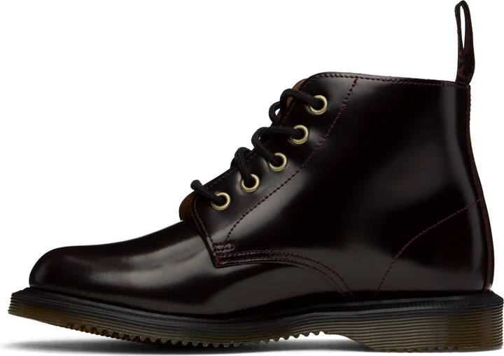 Dr. Martens Burgundy Emmeline Arcadia Lace Up Boots - Image 3