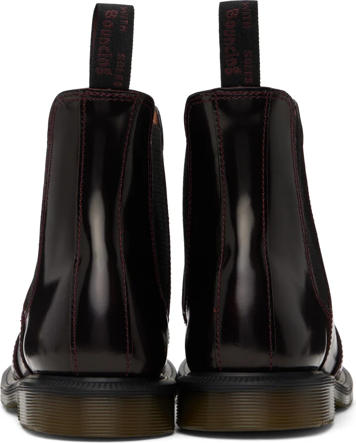 Dr. Martens Burgundy Flora Arcadia Chelsea Boots - Image 2