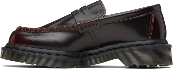 Dr. Martens Burgundy Penton Arcadia Leather Loafers - Image 3