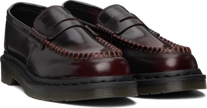 Dr. Martens Burgundy Penton Arcadia Leather Loafers - Image 4