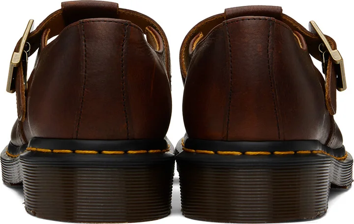 Dr. Martens Burgundy T-Bar Monkstraps - Image 2