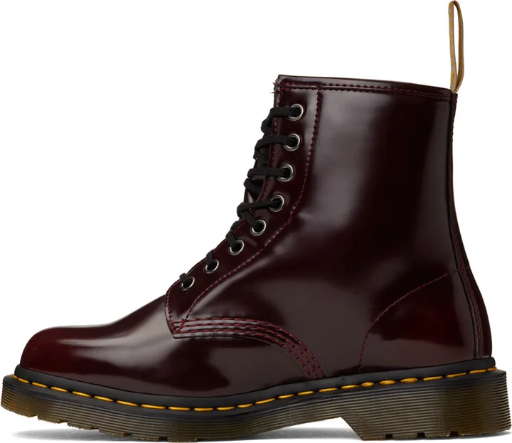 Dr. Martens Burgundy Vegan 1460 Boots - Image 3