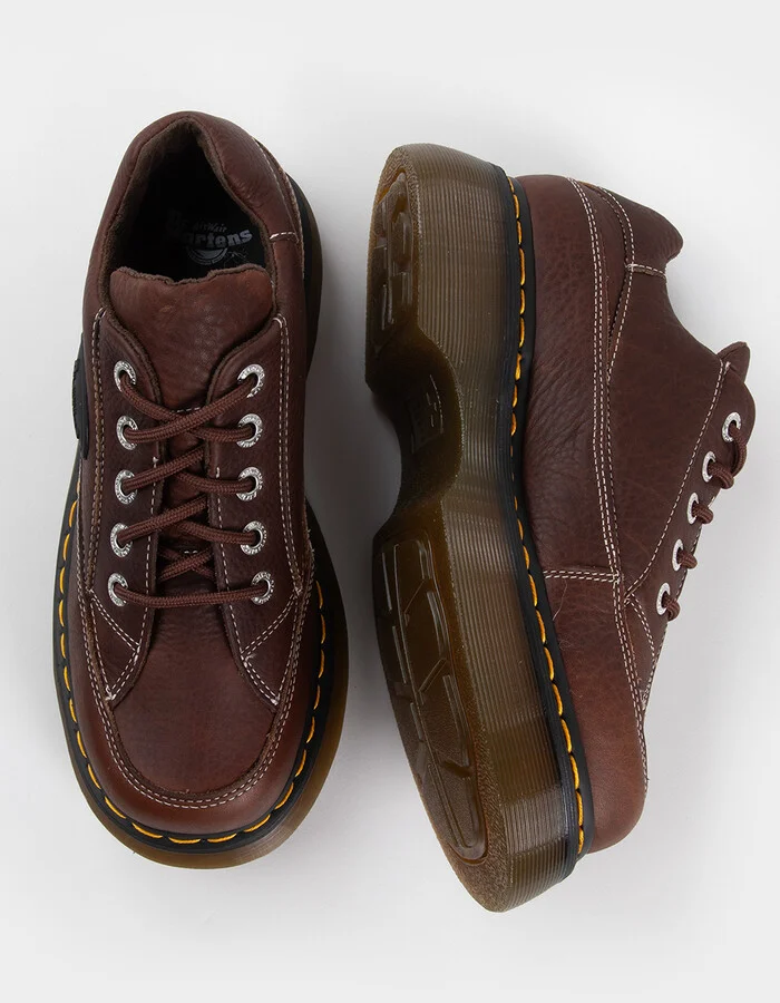 DR. MARTENS Buzz 5-Eye Womens Grizzly Leather Shoes - Image 6