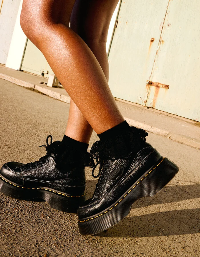 DR. MARTENS Buzz 5-Eye Womens Milled Nappa Leather Shoes - Image 9