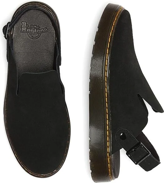 Dr. Martens Carlson Shoes Black : UK 3 (US Men's 4 - Women's 5) Medium, Suede - Image 2
