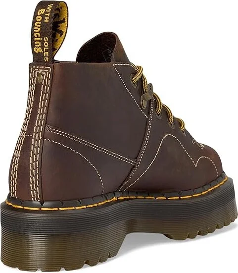 Dr. Martens Church Quad Archive Boots Dark Brown Crazy Horse : UK 11 (US Men's 12) Medium, Leather - Image 4