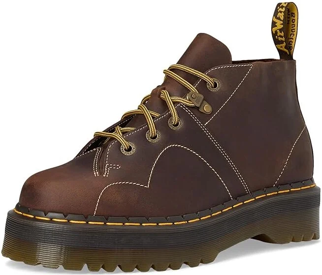 Dr. Martens Church Quad Archive Boots Dark Brown Crazy Horse : UK 11 (US Men's 12) Medium, Leather - Image 5