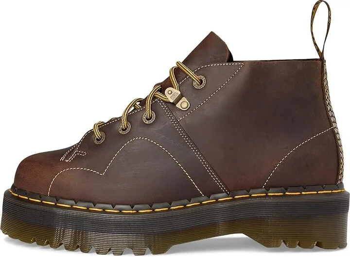 Dr. Martens Church Quad Archive Boots Dark Brown Crazy Horse : UK 11 (US Men's 12) Medium, Leather - Image 6