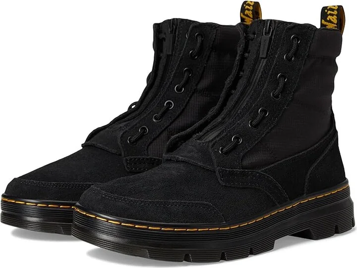 Dr. Martens Combs Jungle Zip Casual Boots Boots Black : UK 12 (US Men's 13) Medium, Leather