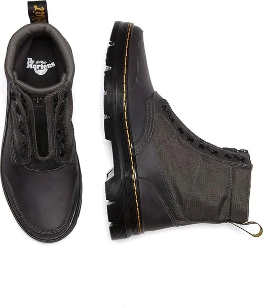 Dr. Martens Combs Jungle Zip Casual Boots Boots Gunmetal : UK 5 (US Men's 6 - Women's 7) Medium, Leather - Image 2