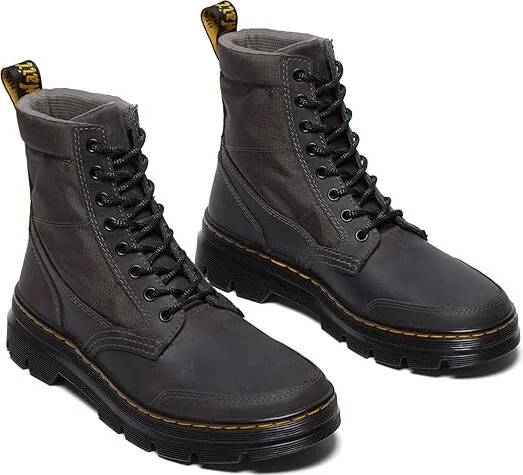 Dr. Martens Combs Jungle Zip Casual Boots Boots Gunmetal : UK 5 (US Men's 6 - Women's 7) Medium, Leather