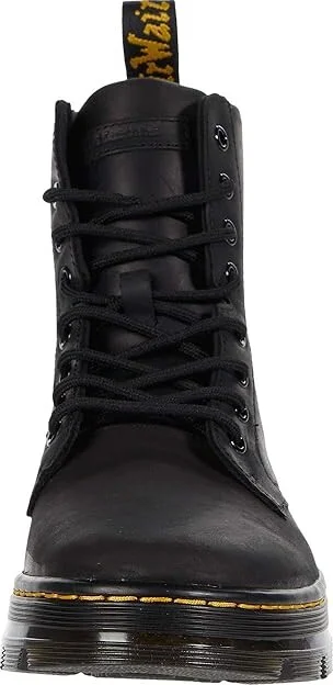 Dr. Martens Combs Leather Shoes Black Wyoming : UK 3 (US Men's 4 - Women's 5) Medium - Image 5