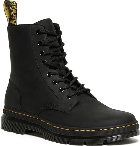 Dr. Martens Combs Leather Shoes Black Wyoming : UK 3 (US Men's 4 - Women's 5) Medium - Image 6