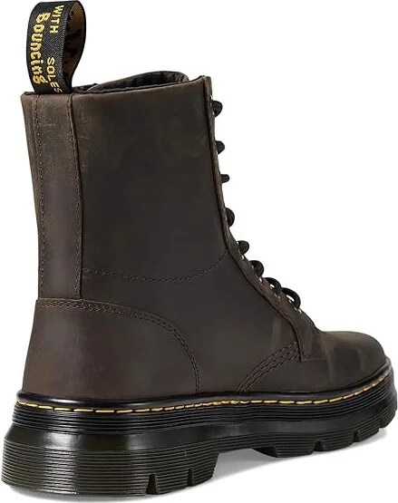 Dr. Martens Combs Leather Shoes Dark Brown Crazy Horse : UK 3 (US Men's 4 - Women's 5) Medium - Image 4
