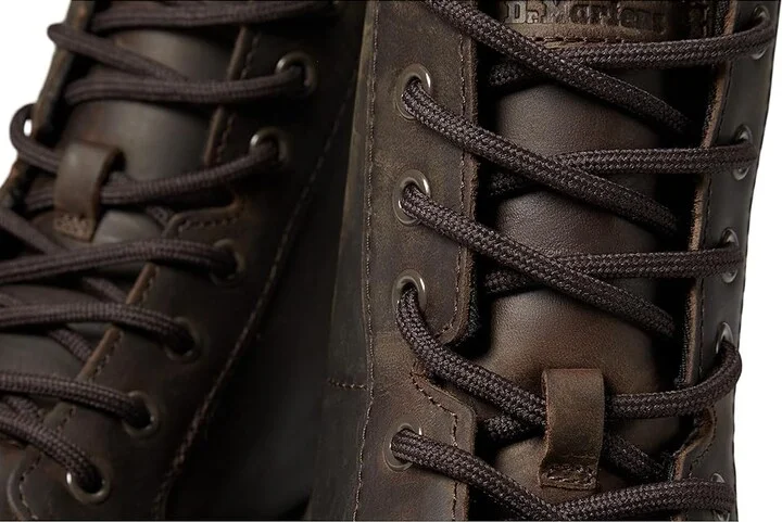 Dr. Martens Combs Leather Shoes Dark Brown Crazy Horse : UK 3 (US Men's 4 - Women's 5) Medium - Image 5
