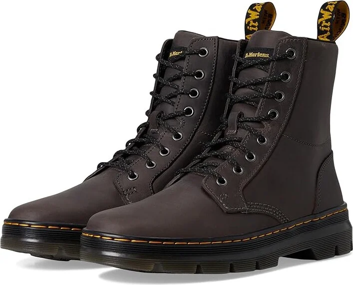 Dr. Martens Combs Leather Shoes Gunmetal : UK 5 (US Men's 6 - Women's 7) Medium