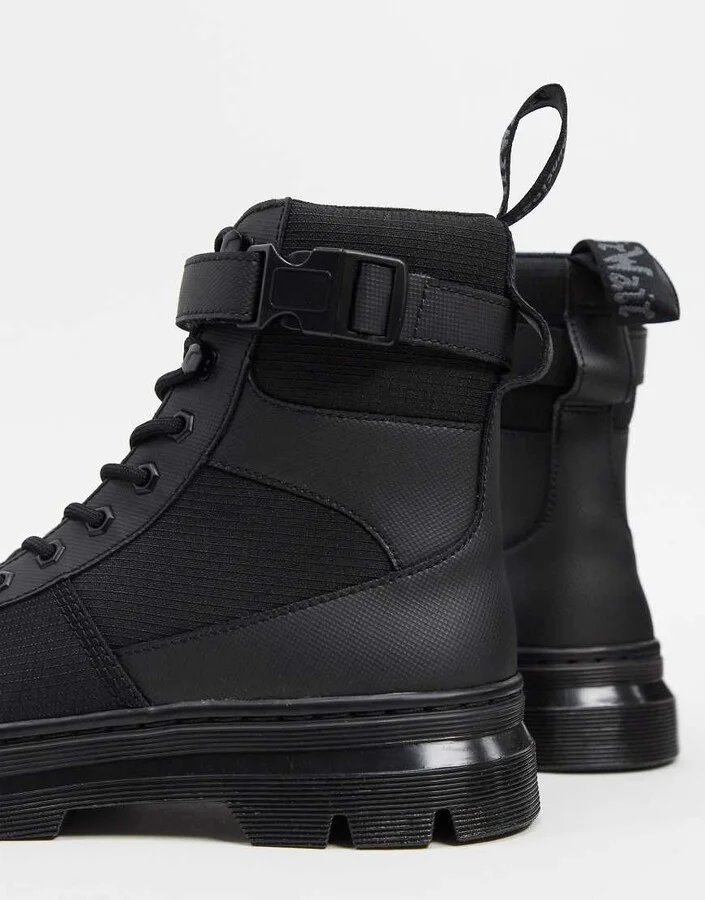 Dr Martens combs tech 8 eye boots in black - Image 3