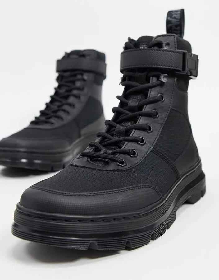 Dr Martens combs tech 8 eye boots in black - Image 4
