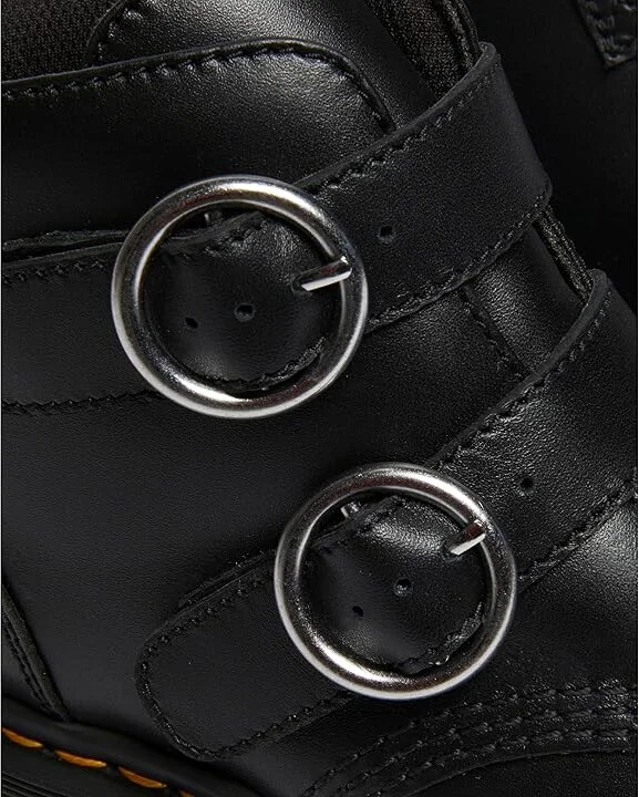 Dr. Martens Devon Circle Leather Platform Boots Women's Boots Black : UK 3 (US Women's 5) M - Image 5