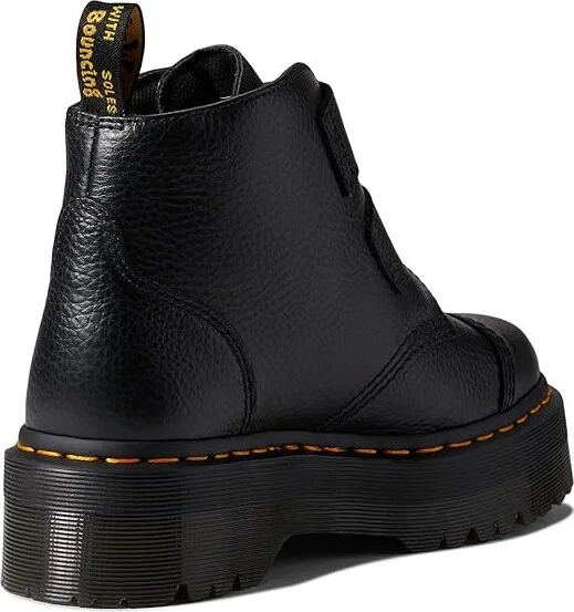 Dr. Martens Devon Flower Women's Shoes Black Milled Nappa : UK 4 (US Women's 6) M, Leather - Image 4