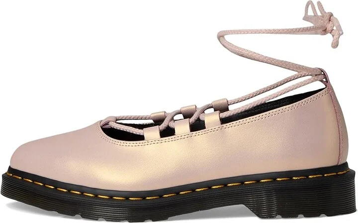 Dr. Martens Elphie Ii Women's Shoes Powder Pink Gold Shift : UK 7 (US Women's 9) M, Leather - Image 6