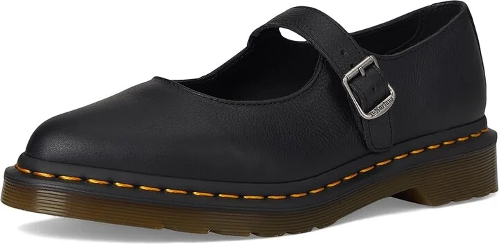 Dr. Martens Elphie Mary Jane Women's Shoes Black : UK 9 (US Women's 11) M, Leather - Image 5