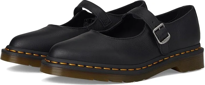 Dr. Martens Elphie Mary Jane Women's Shoes Black : UK 9 (US Women's 11) M, Leather