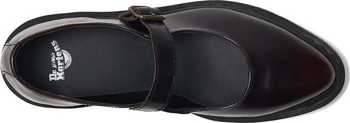 Dr. Martens Elphie Mary Jane Women's Shoes Cherry Red : UK 7 (US Women's 9) M, Leather - Image 2