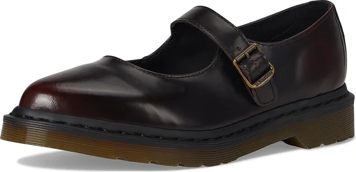 Dr. Martens Elphie Mary Jane Women's Shoes Cherry Red : UK 7 (US Women's 9) M, Leather - Image 5