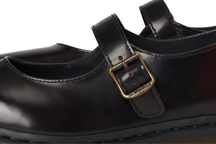 Dr. Martens Elphie Mary Jane Women's Shoes Cherry Red : UK 7 (US Women's 9) M, Leather - Image 7
