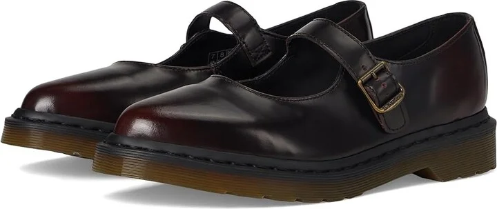 Dr. Martens Elphie Mary Jane Women's Shoes Cherry Red : UK 7 (US Women's 9) M, Leather