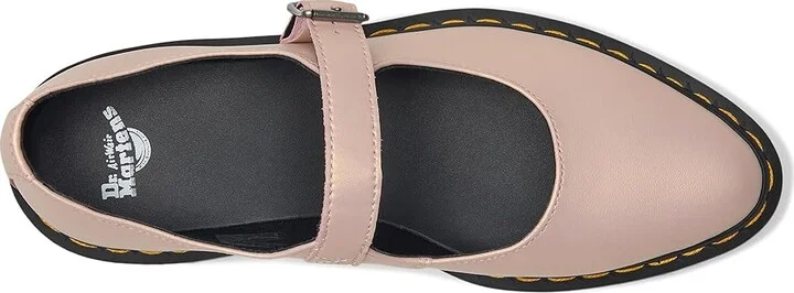 Dr. Martens Elphie Mary Jane Women's Shoes Powder Pink Gold Shift : UK 8 (US Women's 10) M, Leather - Image 2