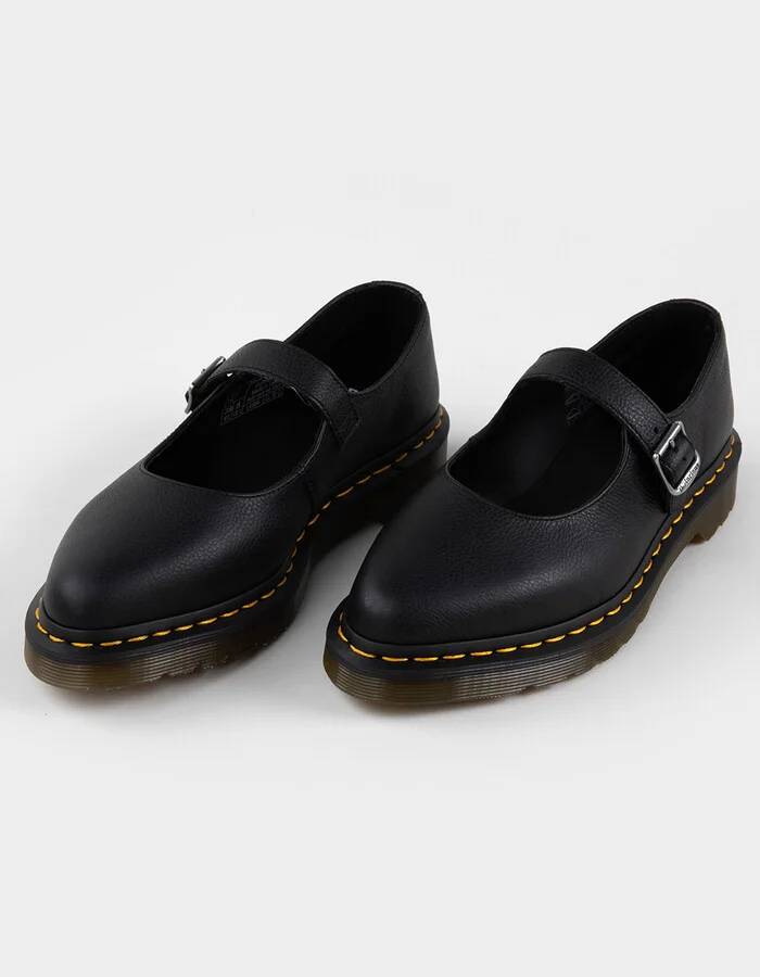 DR. MARTENS Elphie Mary Jane Womens Virginia Leather Shoes