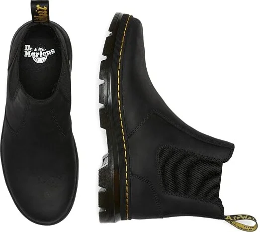 Dr. Martens Embury Shoes Black Wyoming : UK 3 (US Men's 4 - Women's 5) Medium, Leather - Image 2