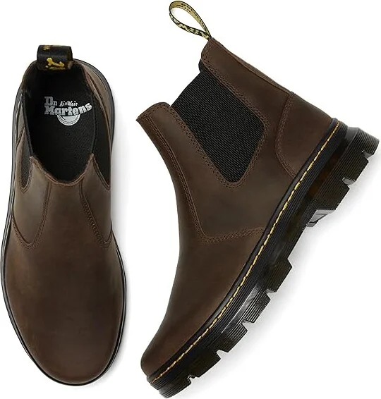 Dr. Martens Embury Shoes Dark Brown Crazy Horse : UK 3 (US Men's 4 - Women's 5) Medium, Leather - Image 2