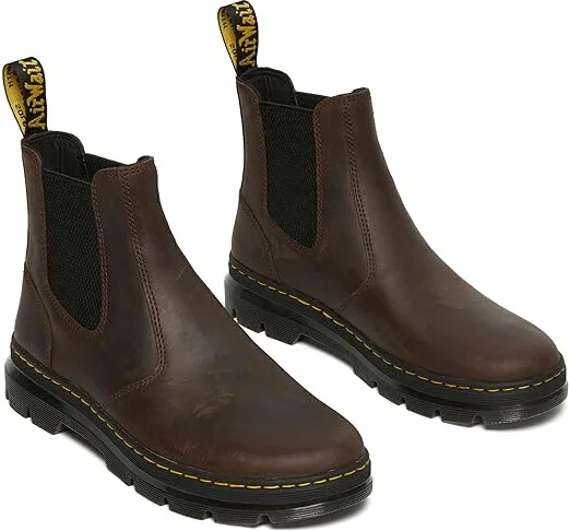 Dr. Martens Embury Shoes Dark Brown Crazy Horse : UK 3 (US Men's 4 - Women's 5) Medium, Leather