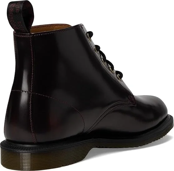 Dr. Martens Emmeline Leather Lace-Up Boots Women's Boots Cherry Red : UK 7 (US Women's 9) M - Image 4