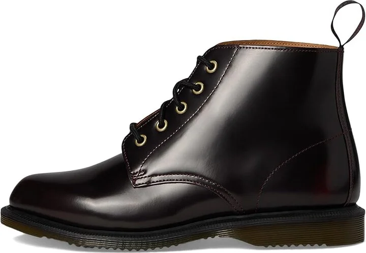 Dr. Martens Emmeline Leather Lace-Up Boots Women's Boots Cherry Red : UK 7 (US Women's 9) M - Image 6