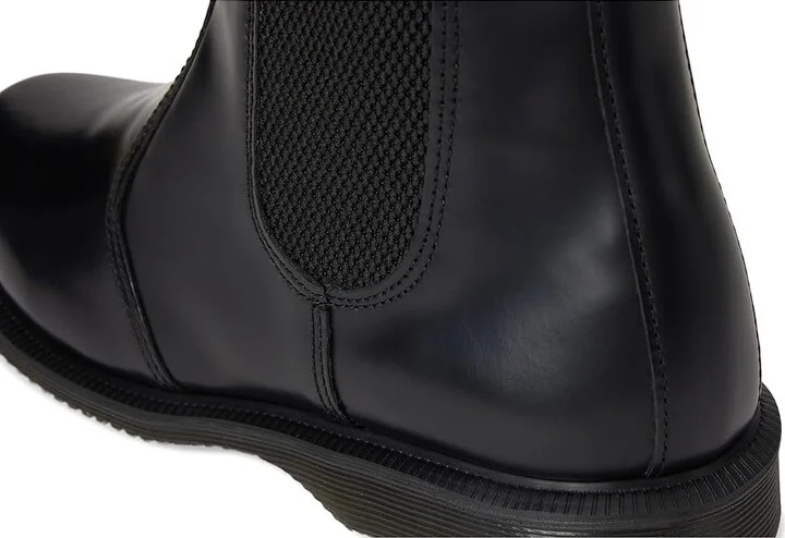 Dr. Martens Flora Leather Chelsea Boots Women's Boots Black : UK 8 (US Women's 10) M - Image 7