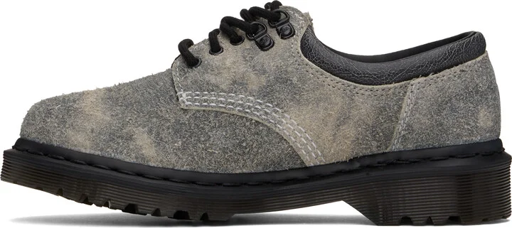 Dr. Martens Gray 8053 Stonewashed Suede Casual Derbys - Image 3
