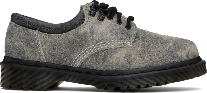 Dr. Martens Gray 8053 Stonewashed Suede Casual Derbys